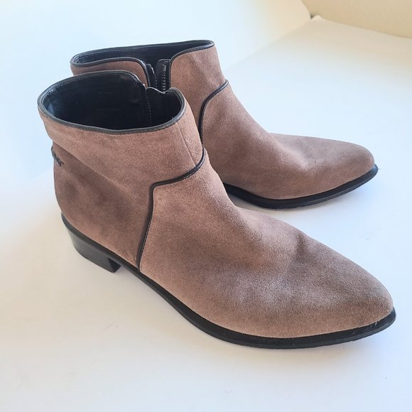 Rag & Bone 'Aston' Taupe Brown Suede Ankle Booties EU Size 40 - Picture 4 of 12